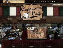 Tablet Screenshot of cappuccinooncall.com